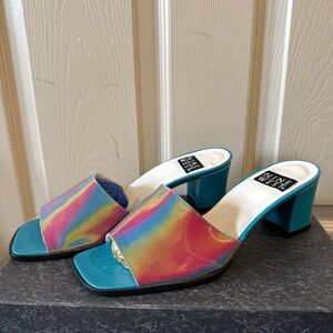 Nine West Rainbow Slide Sandals